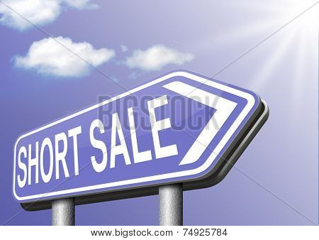 short sale reduced prices sales banner mortgage foreclosure and house reposession 