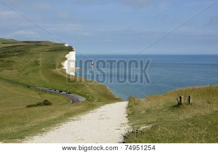 Lighthouse At Beachy Head. England