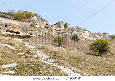 Walls Of Medieval Town Chufut-kale, Crimea