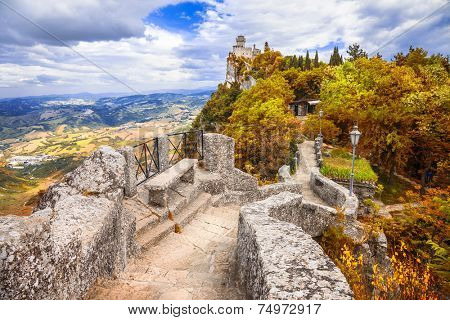 autumn in San Marino, Italy
