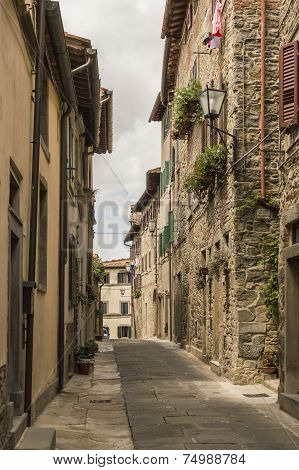 Narrow Streets Of Cortona, Tuscany, Italy