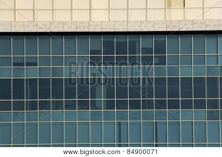 Frontal view of an office building, Gurgaon, Haryana, India