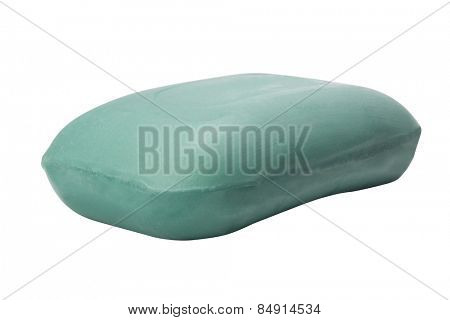 Close-up of a green soapbar