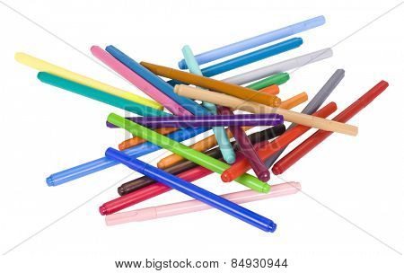 Close-up of felt tip pens