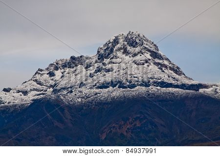 Illinizas seen from Cotopaxi volcano in Ecuador