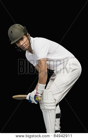Cricket batsman playing cricket