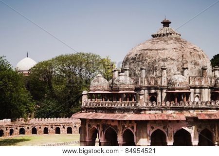 Dome of a tomb, Isa Khan's Tomb, Delhi, India