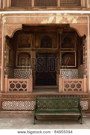 Architectural detail of a mausoleum, Itmad-ud-Daulah's Tomb, Agra, Uttar Pradesh, India