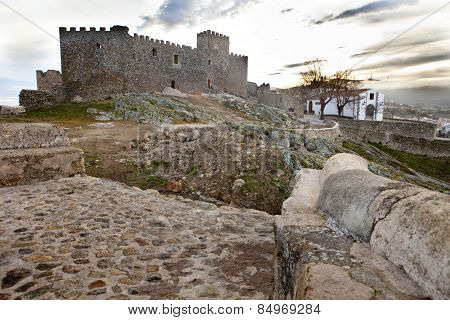 Rural Town At Sunrise, Spain