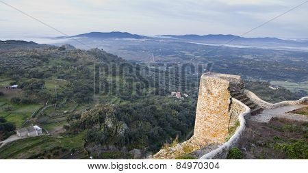 Rural Area From Castle, Spain