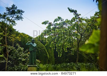 Statue in the garden, Villa Cimbrone, Ravello, Province of Salerno, Campania, Italy
