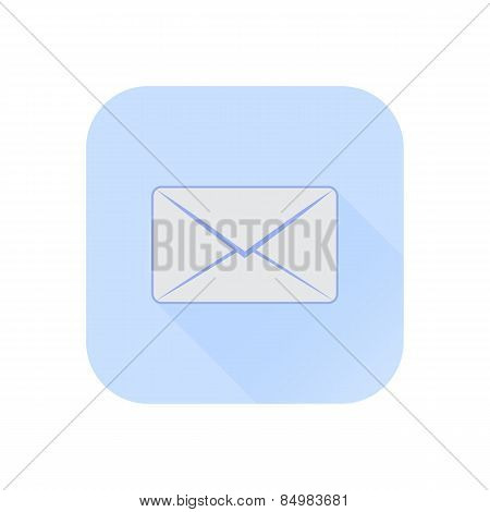 envelope icon in the flat style