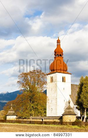fortified church in Liptovske Matiasovce, Slovakia