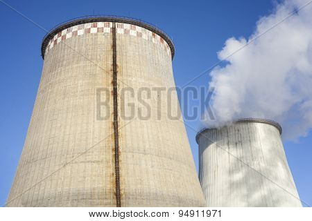 Cooling Towers Of The Power Plant