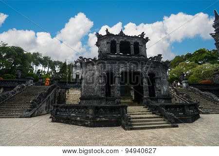 Tomb of Khai Dinh emperor in Hue, Vietnam