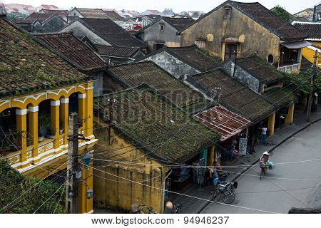 Hoi An ancient town from high view in Hoian, Vietnam