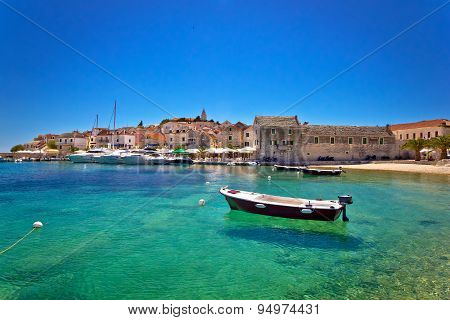 Town Of Primosten Turquoise Waterfront View