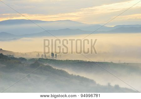 Landscape At Sunset