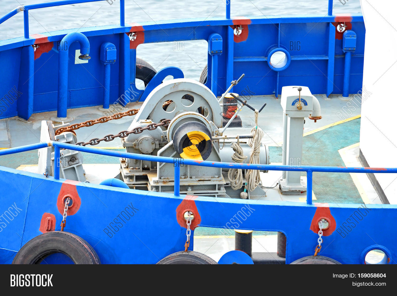 Anchor Windlass Chain Image & Photo (Free Trial) Bigstock