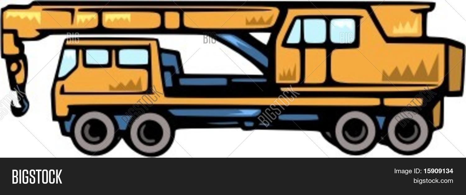 Crane Truck.Vector Vector & Photo (Free Trial) Bigstock