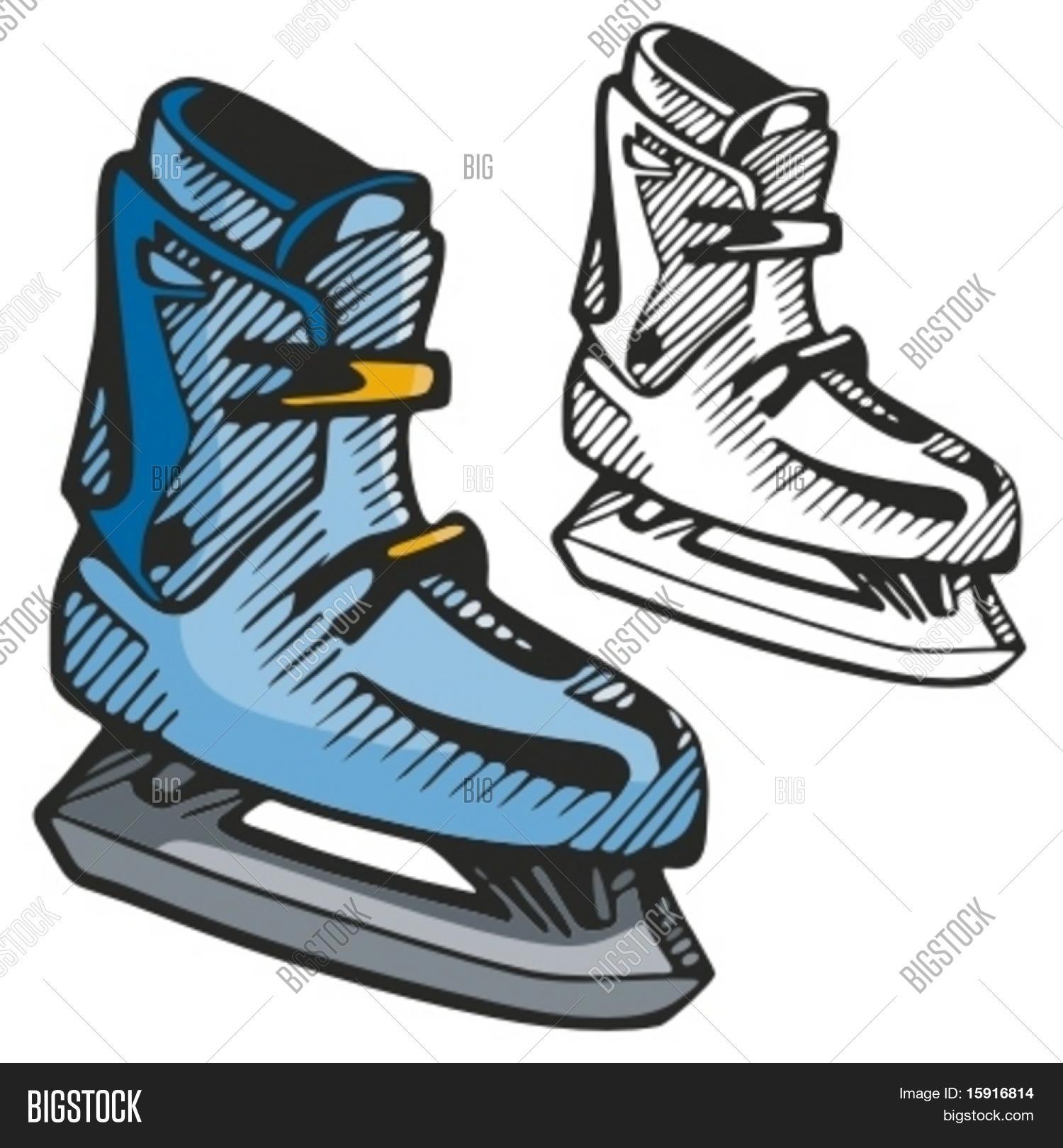 Ice Skates. Vector Vector & Photo (Free Trial) | Bigstock