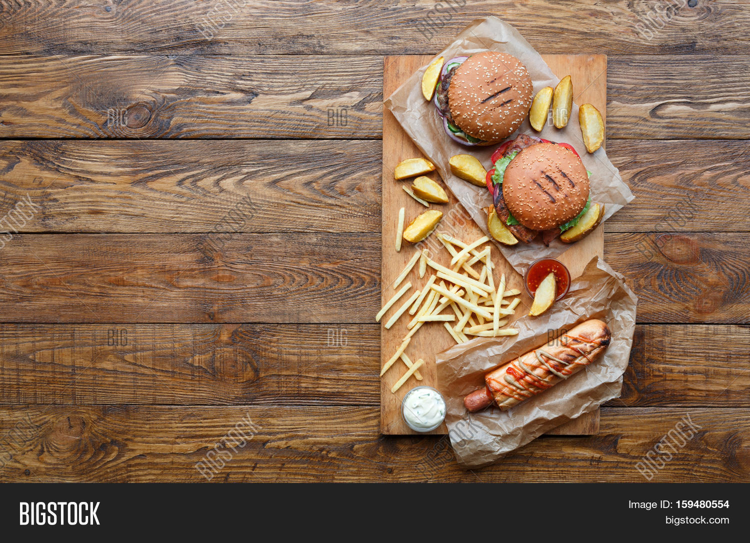 Fast Food Dish Top Image & Photo (Free Trial) Bigstock