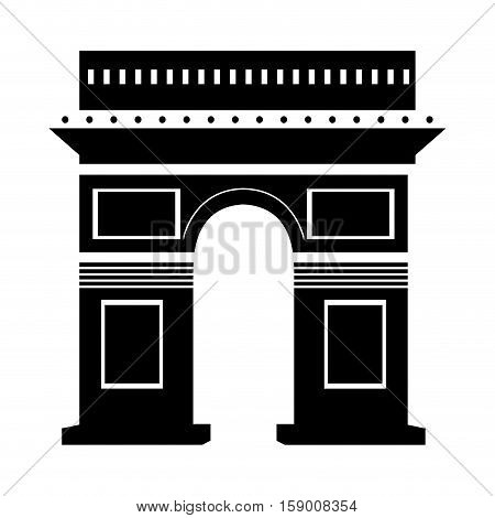 Arch of triumph icon vector illustration graphic design