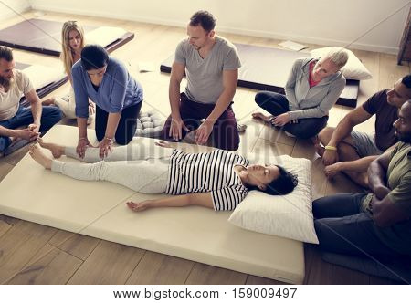 Health Wellness Massage Training Concept