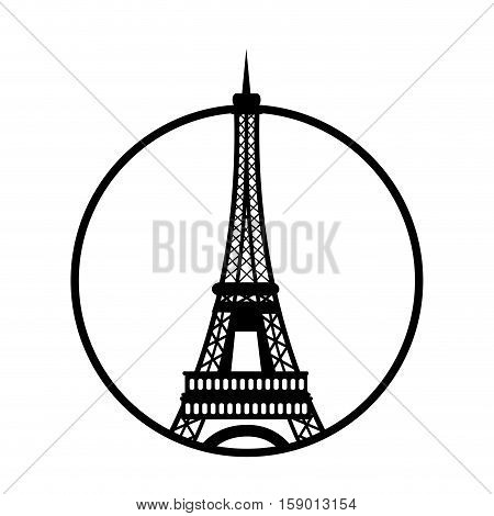 Paris eiffel tower icon vector illustration graphic design
