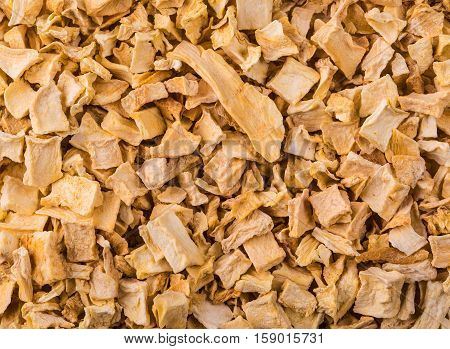 texture of dried yellow spice mixture roots