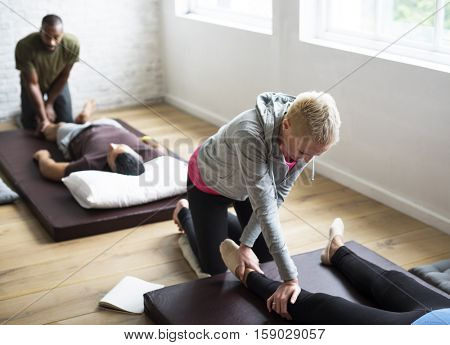 Health Wellness Massage Training Concept