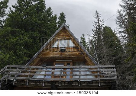 Rest-house or hut in the mountain Vitosha, Bulgaria