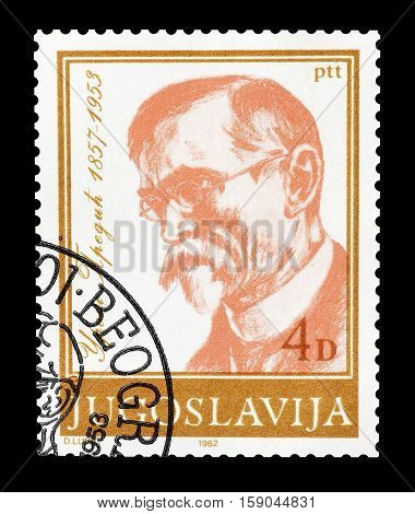 YUGOSLAVIA - CIRCA 1982 : Cancelled postage stamp printed by Yugoslavia, that shows Uros Predic.