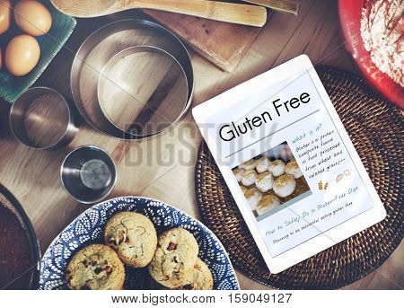 Glutein Free Food Healthy Concept
