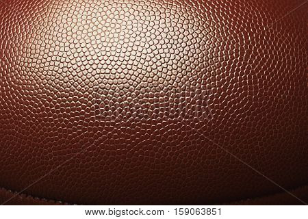 Rugby ball, closeup