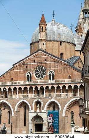PADUA, ITALY - MAY 3, 2016: Basilica di Sant'Antonio da Padova in Padua Italy