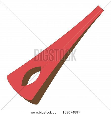 Barber barrette pin icon. Flat illustration of barber barrette pin vector icon for web design