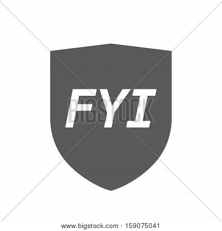 Isolated Shield With    The Text Fyi