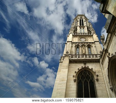 The Church of Saint-Germain-l'Auxerrois in the city of  Paris, France