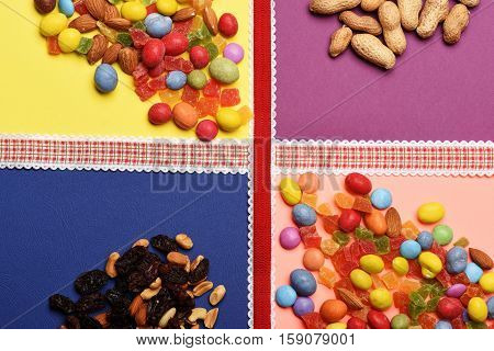 Colorful Dragee With Nuts