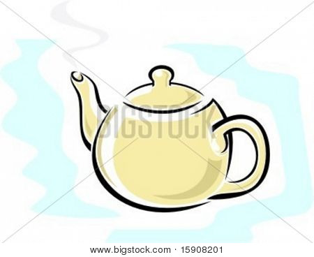Ilustração de chá-kettle.Vector