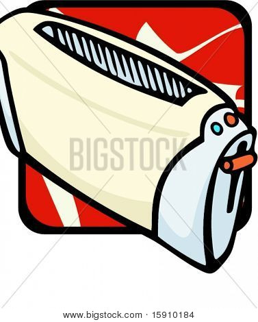 Tostapane.Illustrazione vettoriale