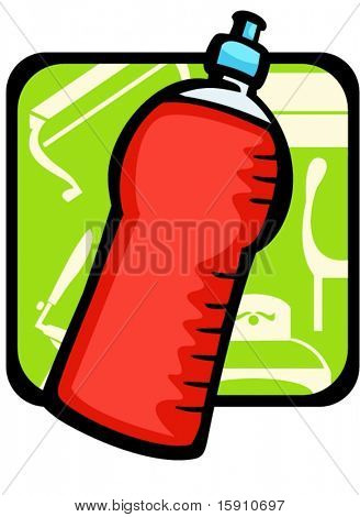 Shampoo.Pantone colors.Vector illustration