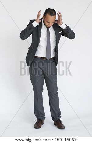 Indian Business Man Stressed Concept