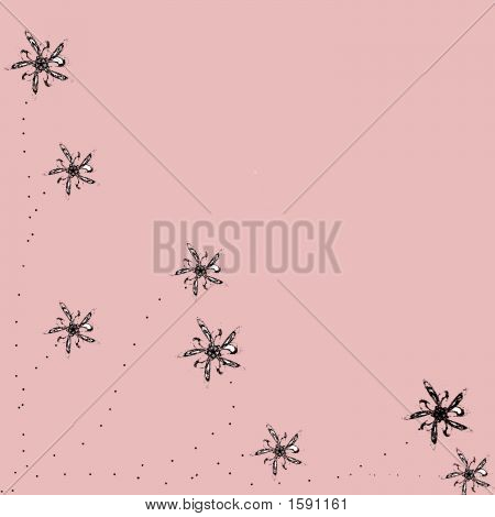 Cornice con sfondo rosa tenue