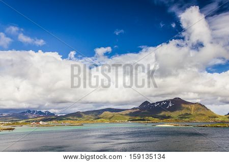 Beautiful view of Lofoten Islands in Norway
