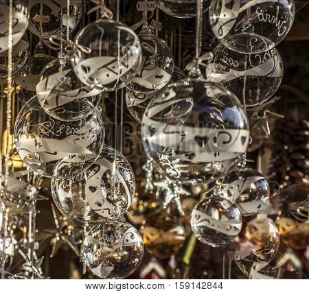 Typical Christmas market in Bolzano, Alto Adige in Italy