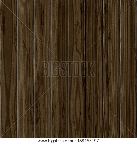 Realistic digitally wooden wood dark brown planks texture background
