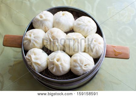 Steamed Chinese Meat Buns Baozi