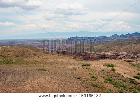 View Over Sharyn Or Charyn Canyon, Kazakhstan